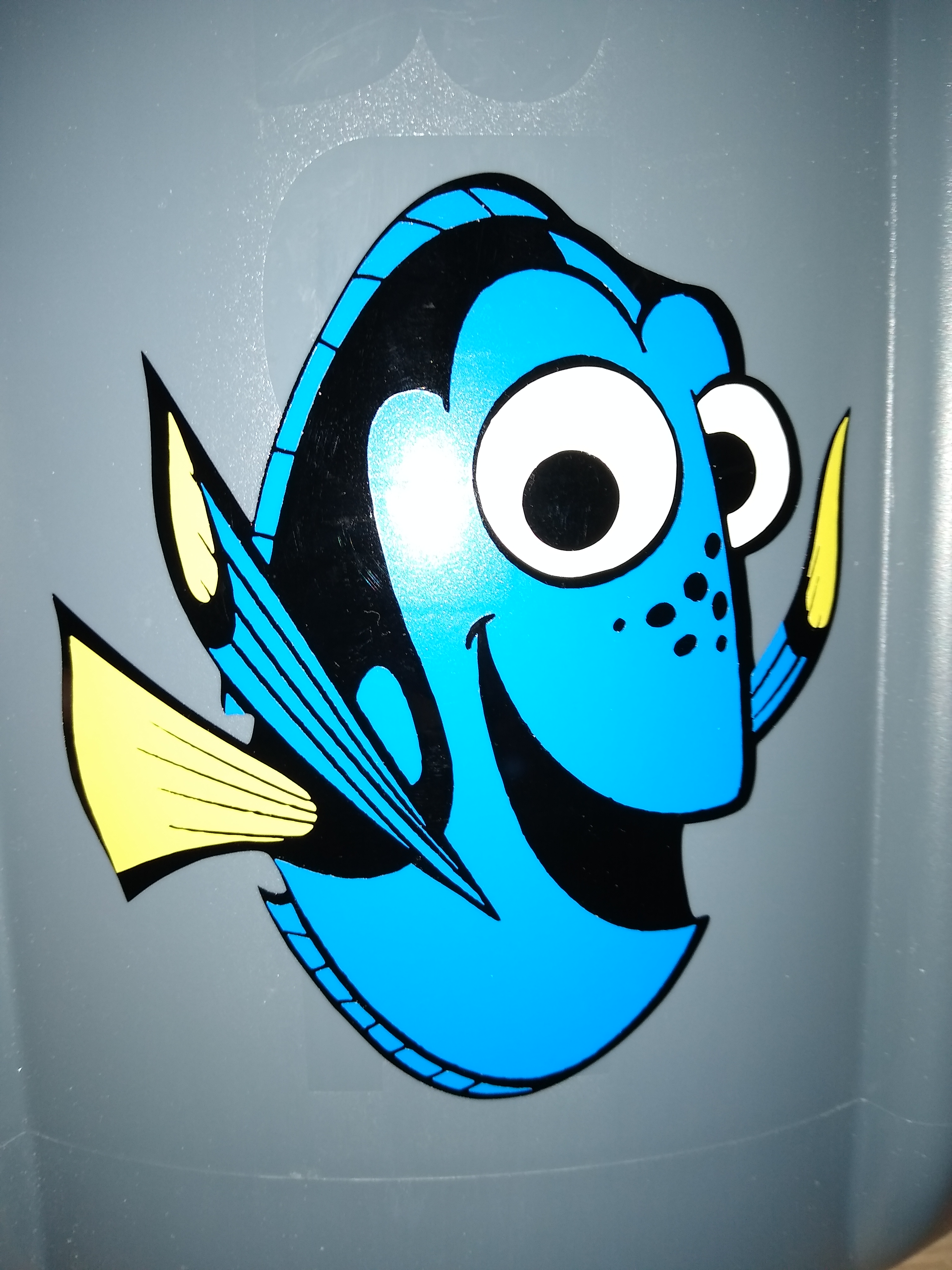 Vinyl Dory on Trashcan